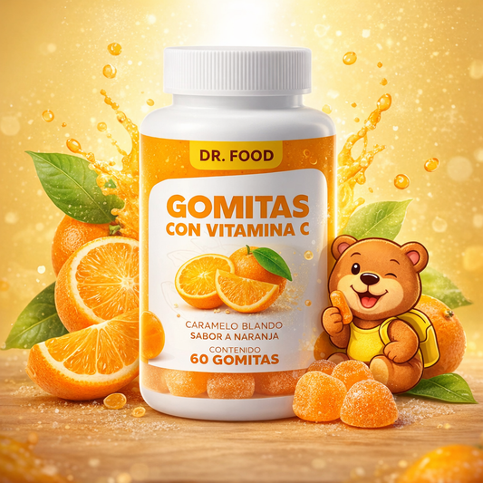 Dr. Food Gomitas Doradas Sabor Naranja -Vitamina C