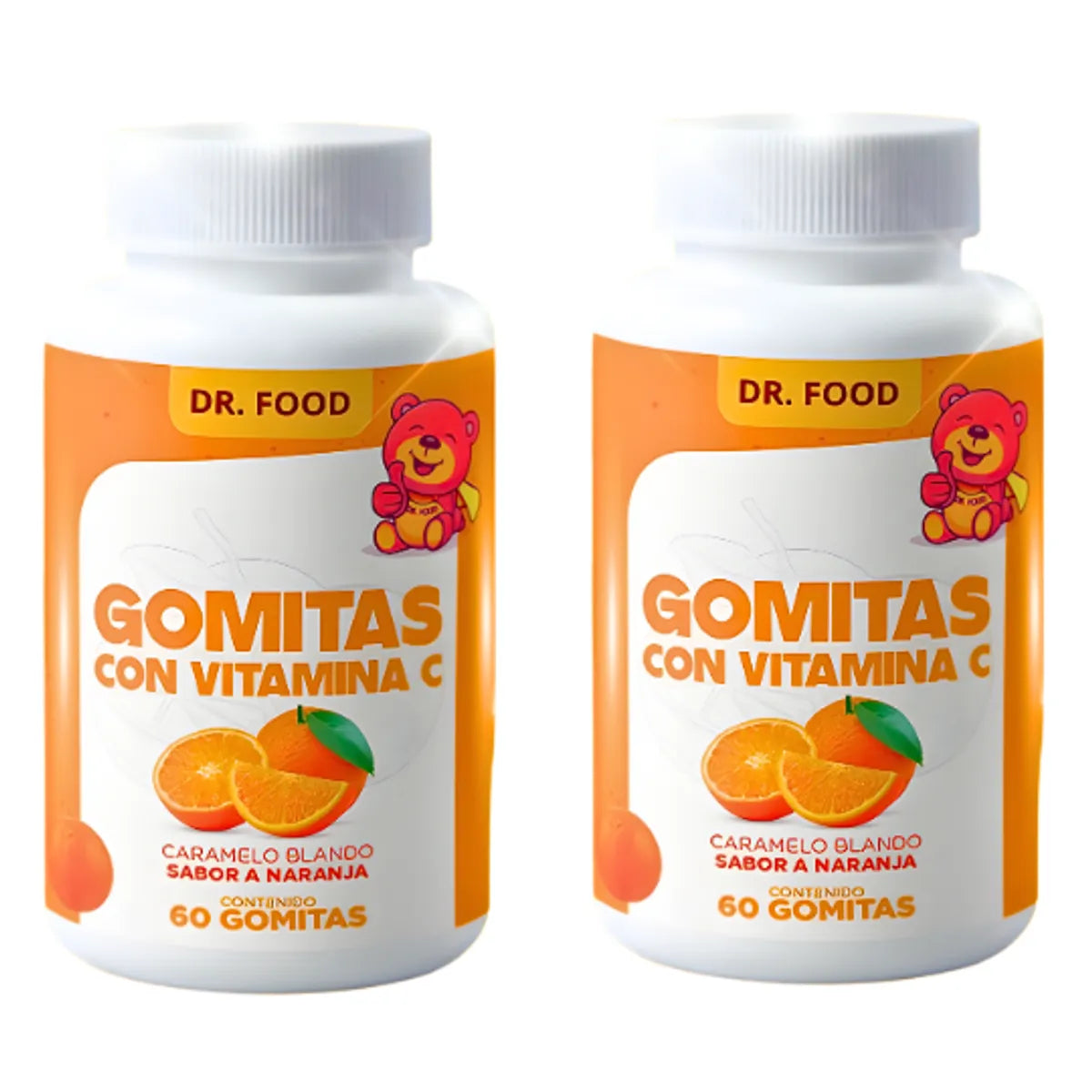 Dr. Food Gomitas Doradas Sabor Naranja -Vitamina C